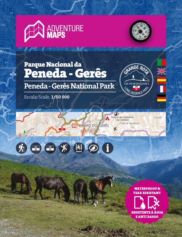 Mapa del Parque Nacional de Peneda-Gerês