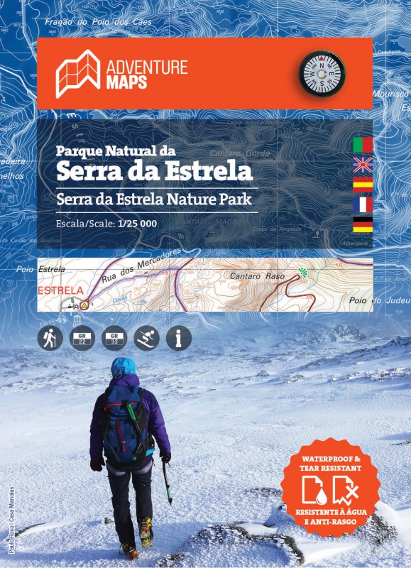 Map of Serra da Estrela Nature Park